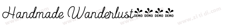 Handmade Wanderlust字体转换